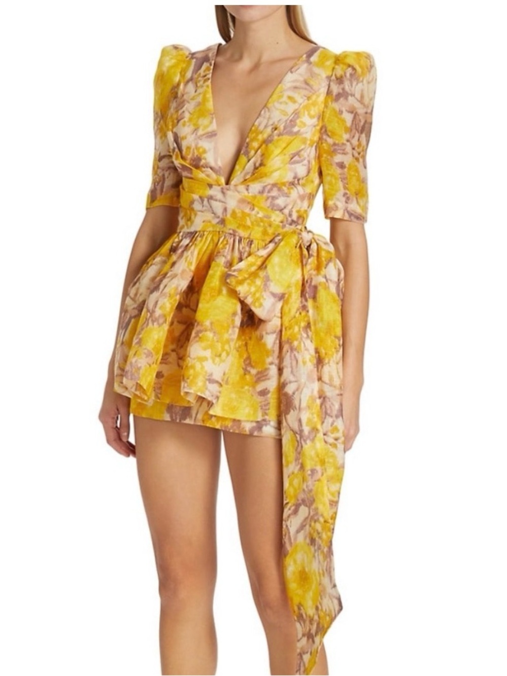 Zimmermann High Tide Peplum Minidress